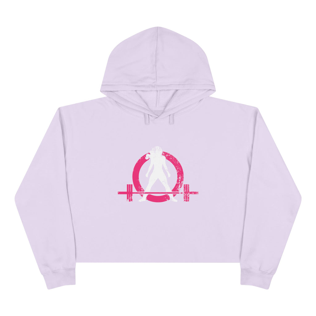 Empowered Crop Hoodie – For Strong Women Who Lift - Classic Logo