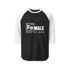 Maid of Iron — Unisex ¾ Sleeve Raglan — Front Print