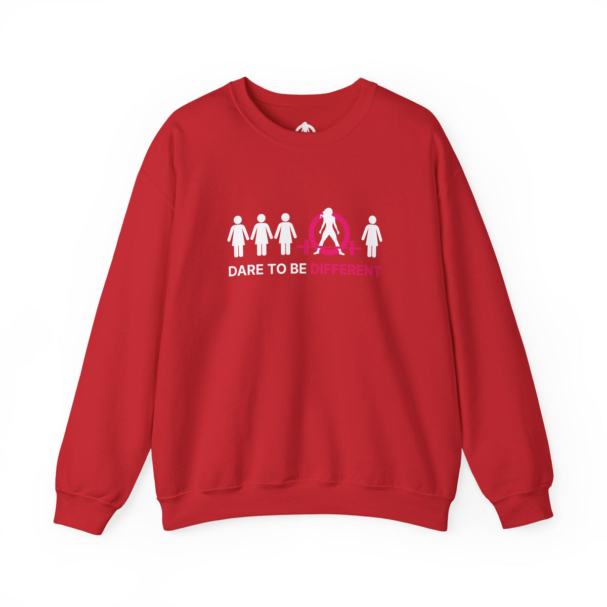 Dare To Be Different - Deadlift - Unisex Heavy Blend™ Crewneck Sweatshirt - Front Logo Plain Back
