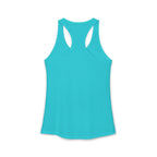 I Could Deadlift You - Women's Ideal Racerback Tank - White Logo - Plain Back