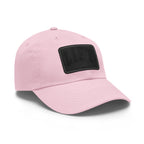 Lift Like A Girl - Dad Hat with Leather Patch (Rectangle) - Black Font