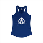Cardio? Lift Weights Faster – Ideal Racerback Tank (Front & Back Print)