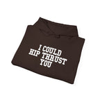 WWLW “I Could Hip Thrust You” Hoodie - Front White Logo Plain Back