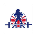 Square Stickers - UK Logo - Classic Dark