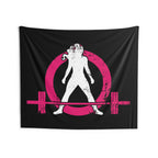Indoor Wall Tapestries - Black - Color Distressed Logo