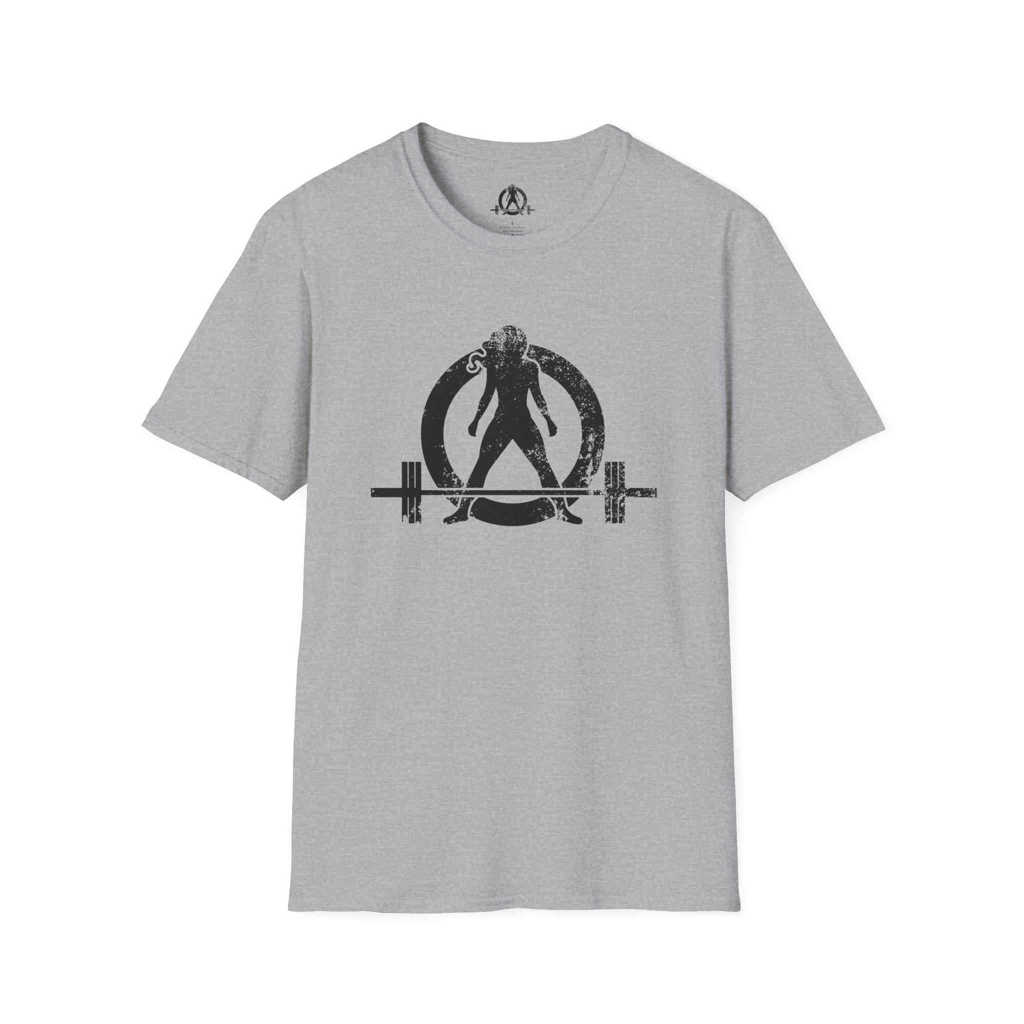 STRONG NOT SKINNY - Unisex Soft-style Tee - Distressed Front & Back Logo