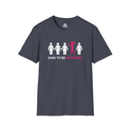 Dare To Be Different - Flex - Unisex Softstyle T-Shirt - Logo Front - Plain Back