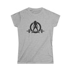 Goal Weight Strong AF - Women's Softstyle Tee - Black Print on Front & Back