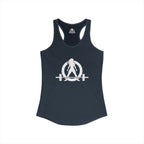 Cardio? Lift Weights Faster – Ideal Racerback Tank (Front & Back Print)
