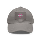 I'm A Barbell Girl - Dad Hat with Leather Patch (Rectangle)