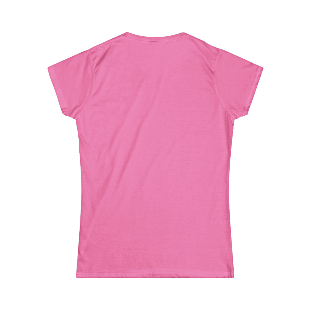 Lift Weights & Hang With My Dog - Women's Softstyle Tee - Black Logo - Plain Back