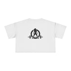 Lift Like A Girl - Women's Crop Tee - Black Logo