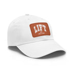 Lift Like A Girl Leather Patch Hat - White Font