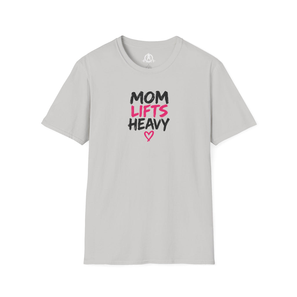 Mom Lifts Heavy – Unisex Softstyle Tee – Black Print