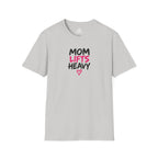 Mom Lifts Heavy – Unisex Softstyle Tee – Black Print