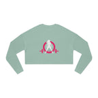 Women's Cropped Sweatshirt - Classic Logo - Plain Back
