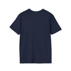 Lift Heavy Shit  - Unisex Softstyle T-Shirt - White Print on Front Plain Back