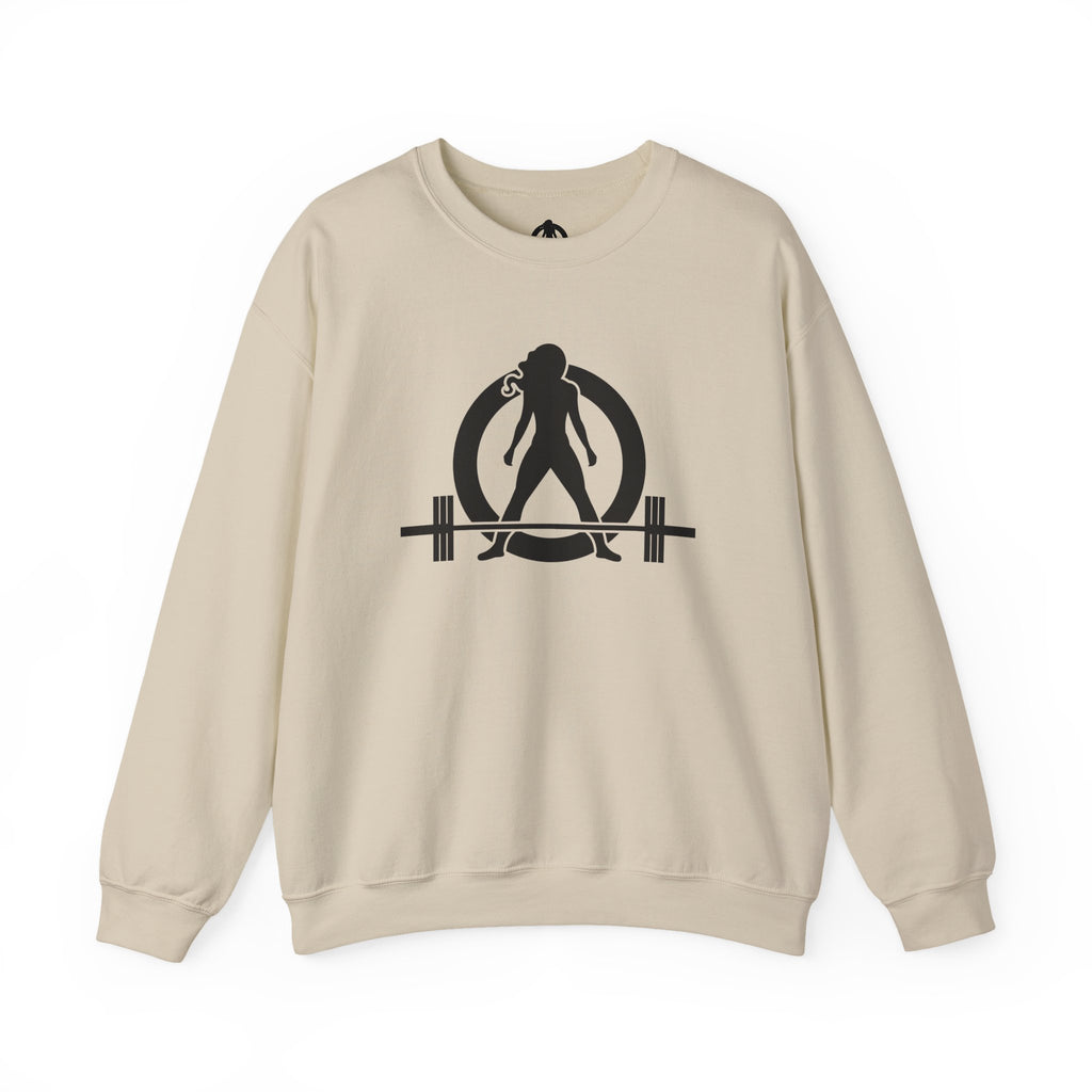 Grandma Lifts - Crewneck Sweatshirt — Front & Back Black Logo