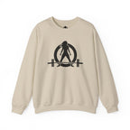 Grandma Lifts - Crewneck Sweatshirt — Front & Back Black Logo