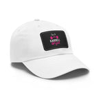I'm A Barbell Girl - Dad Hat with Leather Patch (Rectangle)