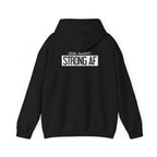 Goal Weight Strong AF - Unisex Heavy Blend Hooded Sweatshirt  - White Logo Front & Back