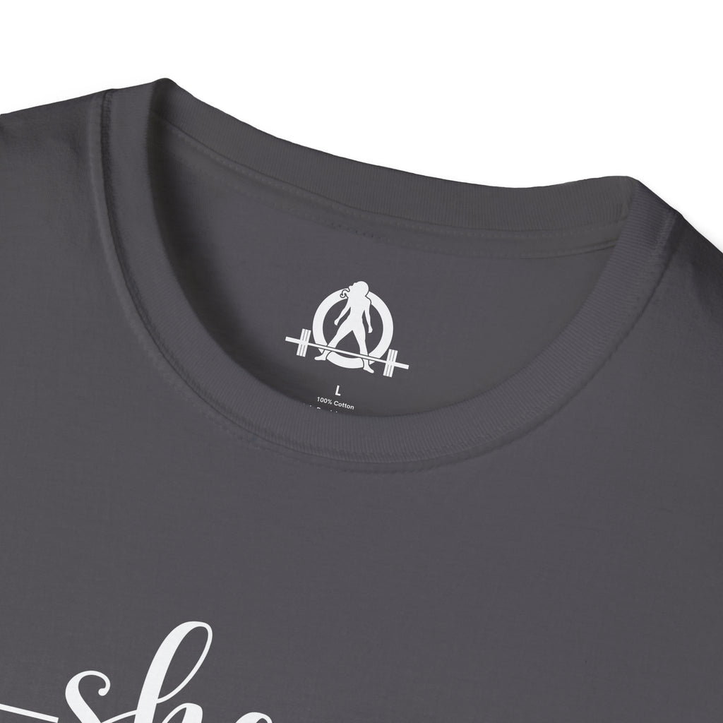 She Is STRONG - Unisex Softstyle T-Shirt - Front White Print