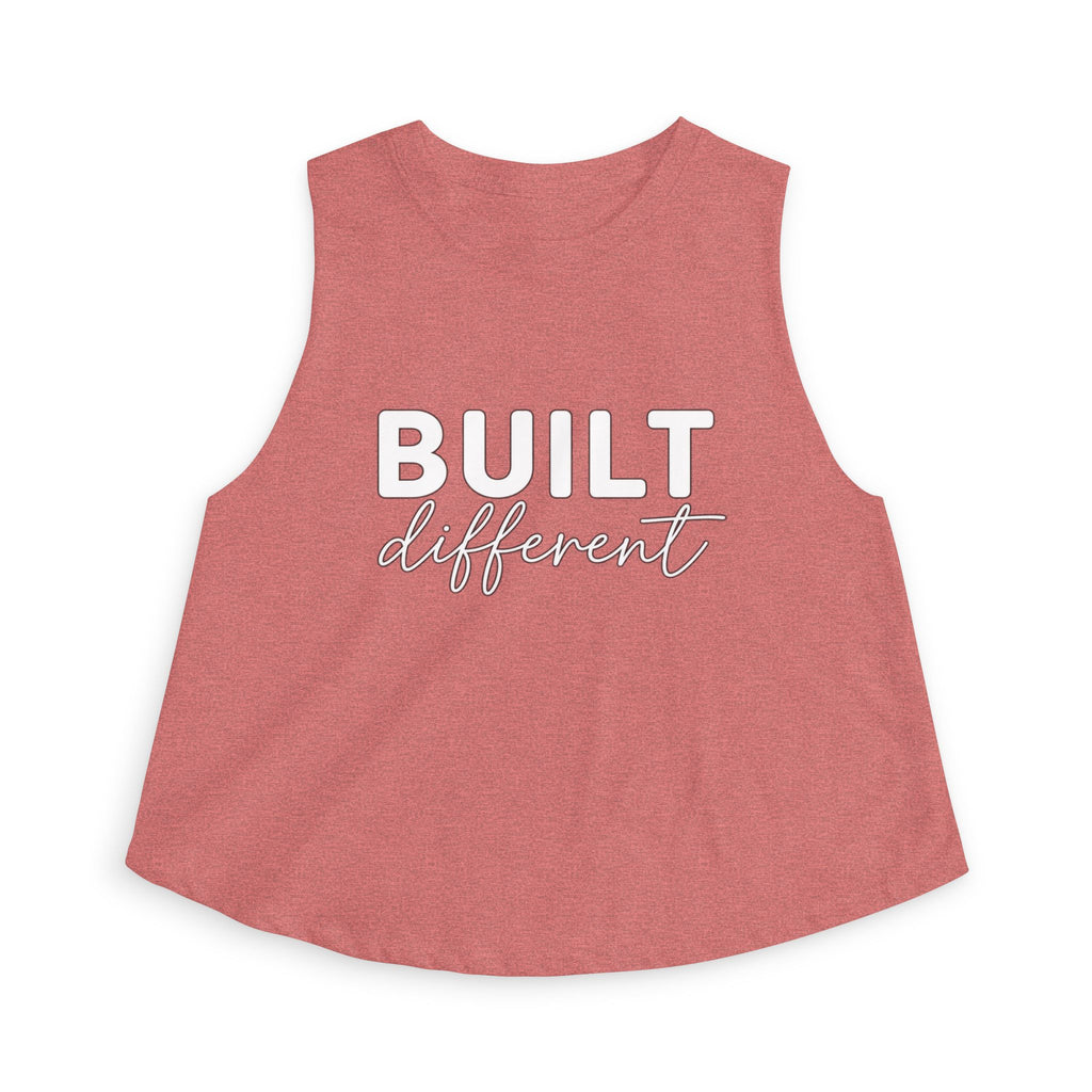 Built Different - Women's Crop Top - White Logo