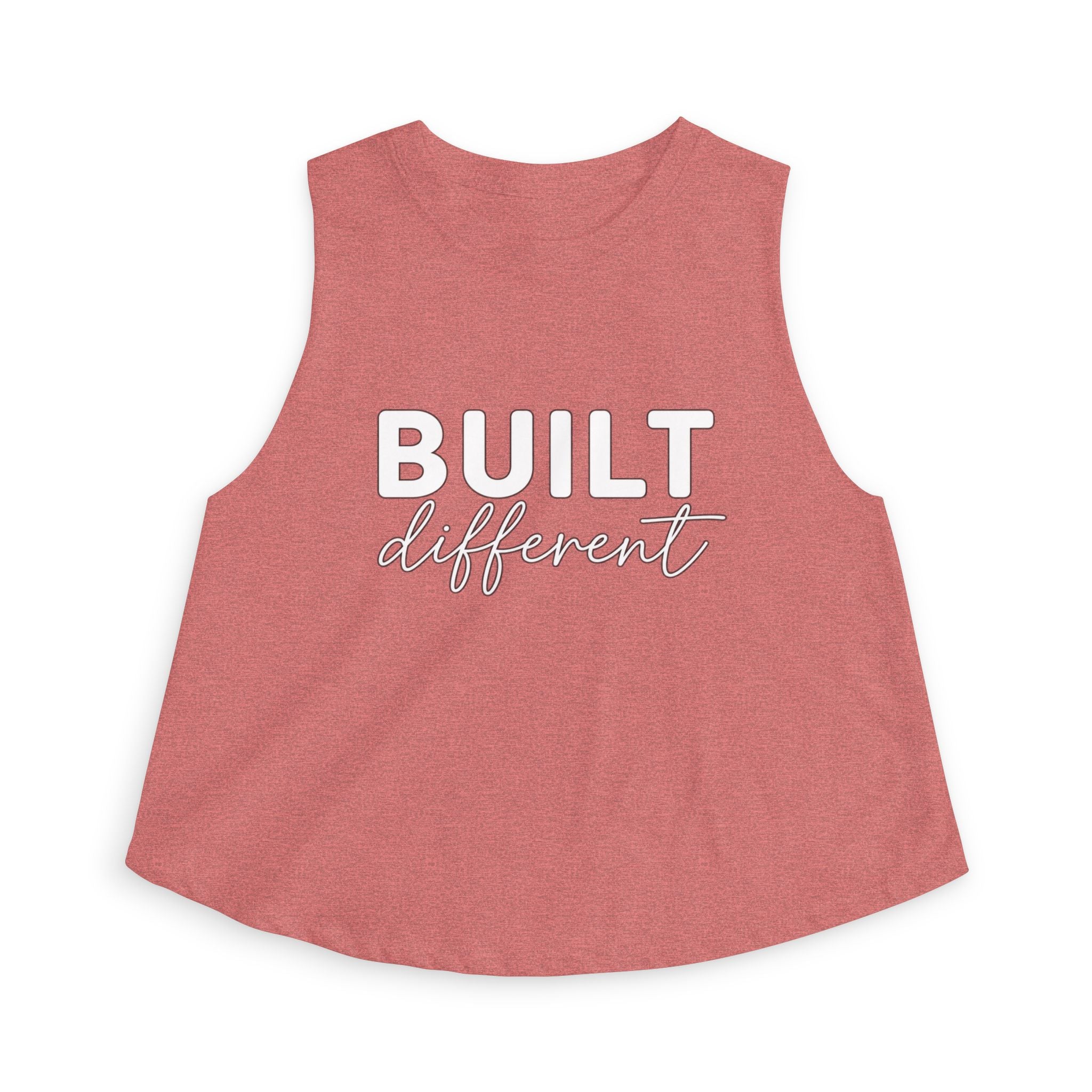 Built Different - Women's Crop Top - White Logo
