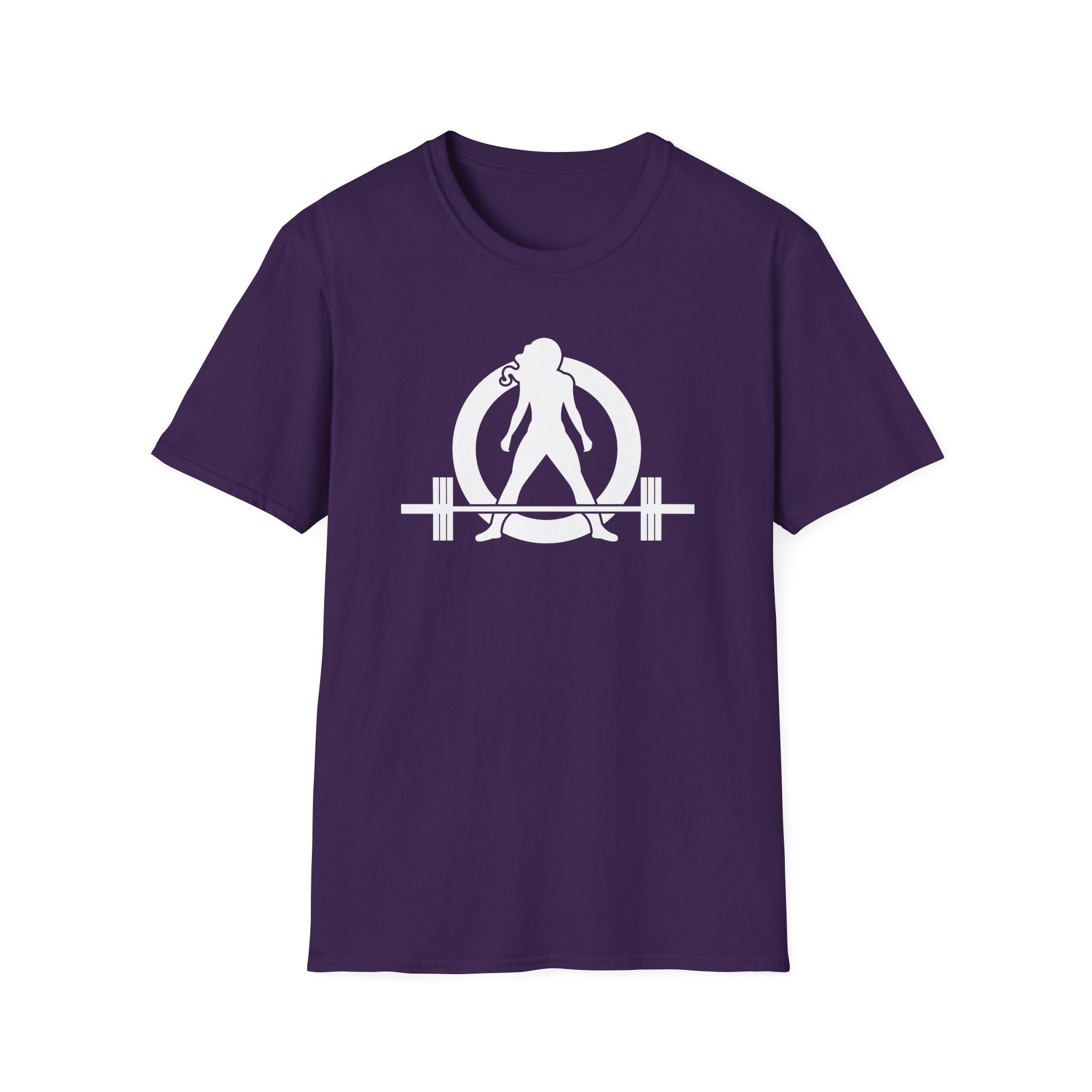 I Workout To Burn Off The Crazy - Unisex Softstyle T-Shirt - White Logo Front & Back