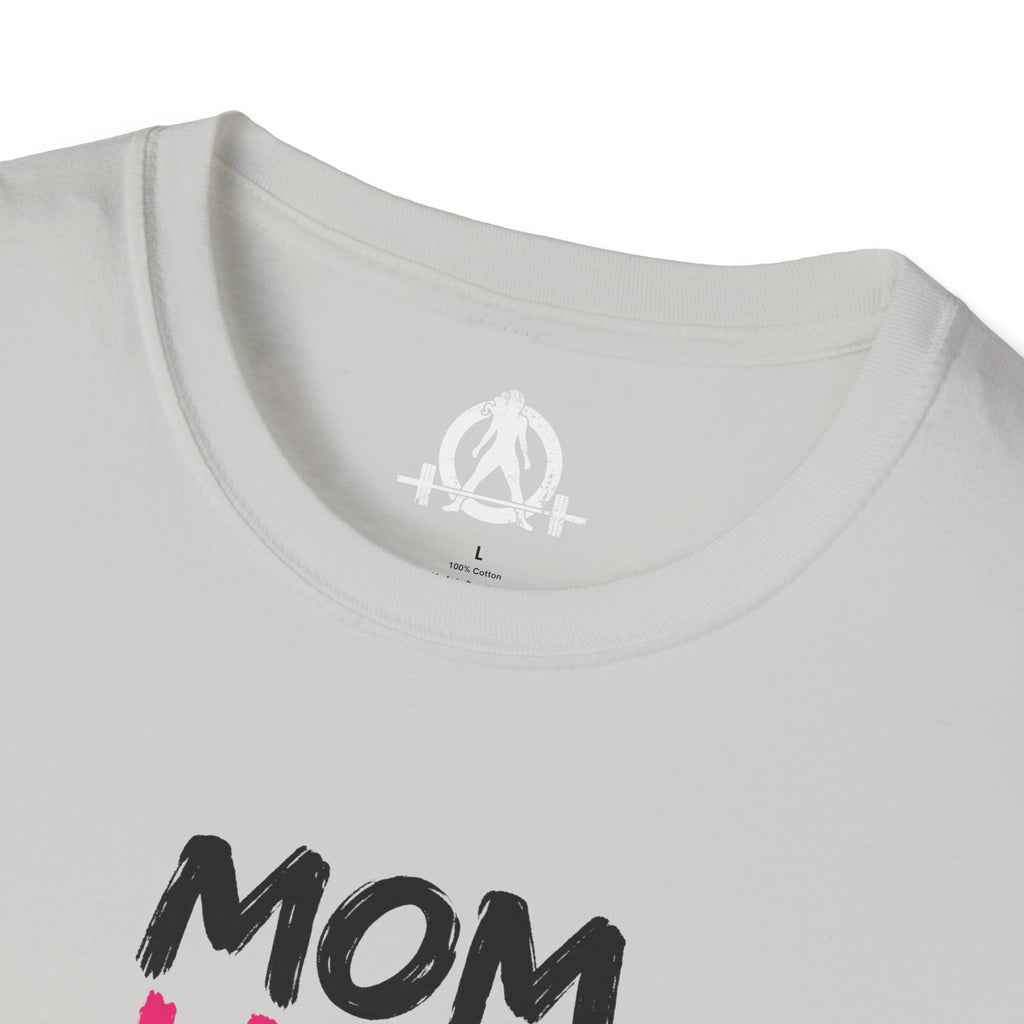 Mom Lifts Heavy – Unisex Softstyle Tee – Black Print