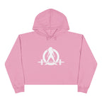 Empowered Crop Hoodie – For Strong Women Who Lift - White Classic WWLW  Logo