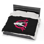 Velveteen Plush Blanket - Classic Dark Logo