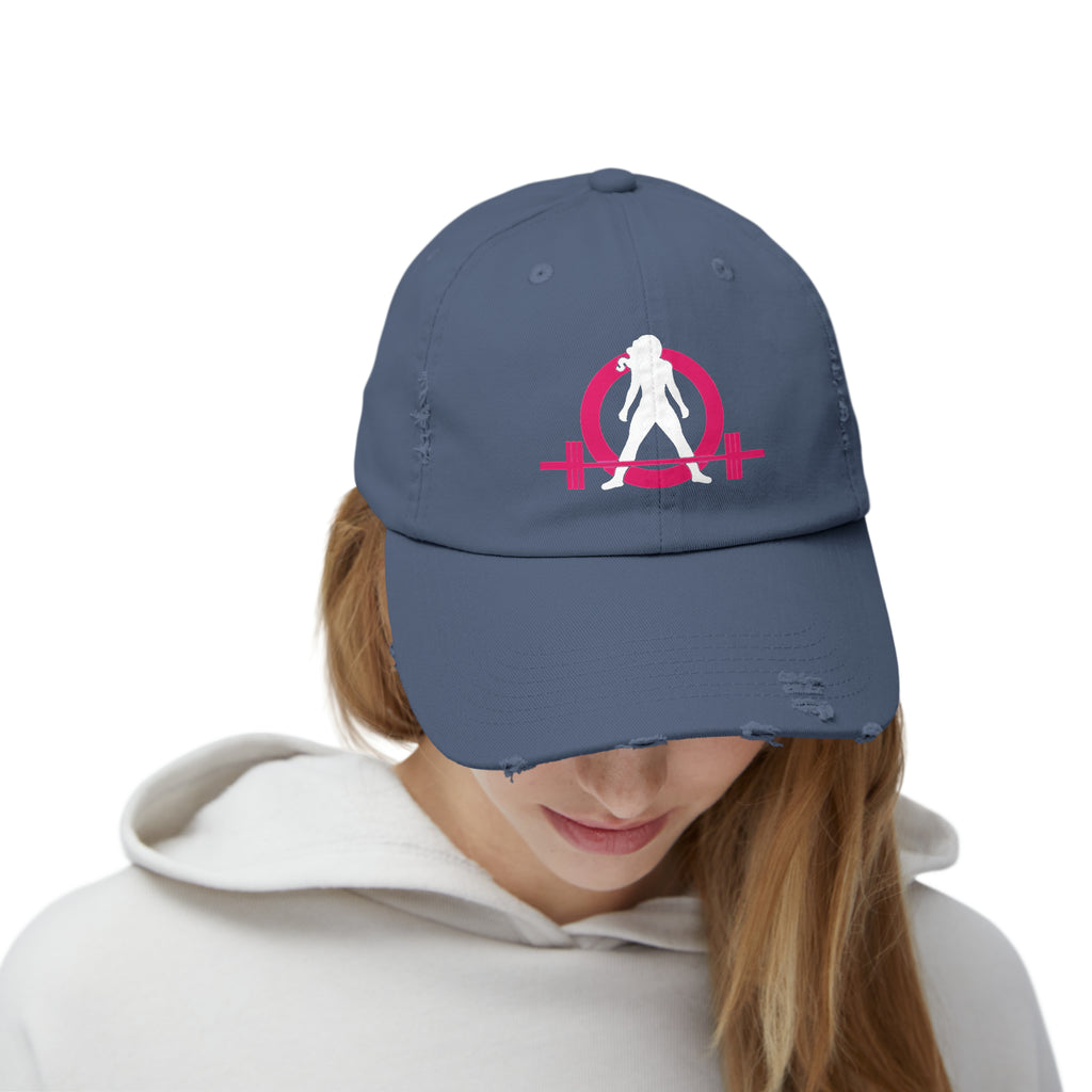 Unisex Distressed Cap - Classic Color Logo