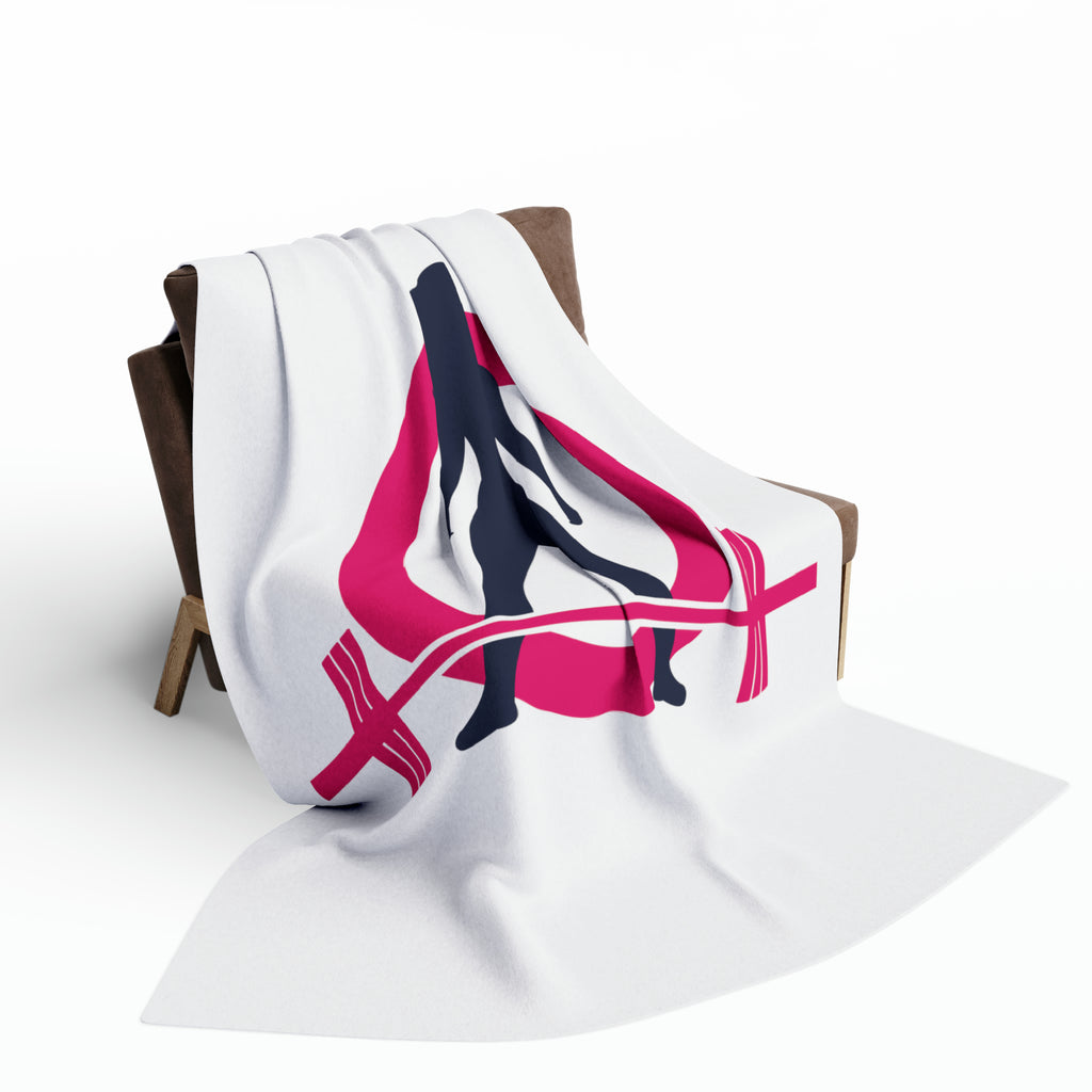 Arctic Fleece Blanket - White Color Logo