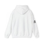 Lift Like.A Girl - Unisex Heavy Blend Hooded Sweatshirt - Black Logo on Front & Right Sleeve