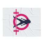 Arctic Fleece Blanket - White Color Logo