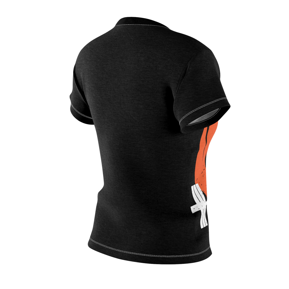 Women's Cut & Sew Tee (AOP) - Halloween Pumpkin - Full Chest