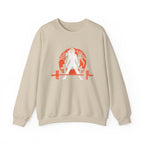 Halloween Graveyard - Unisex Heavy Blend™ Crewneck Sweatshirt - White Logo on Front