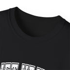 Lift Heavy Shit - Unisex Ultra Cotton Tee - Front White Logo - Plain Back