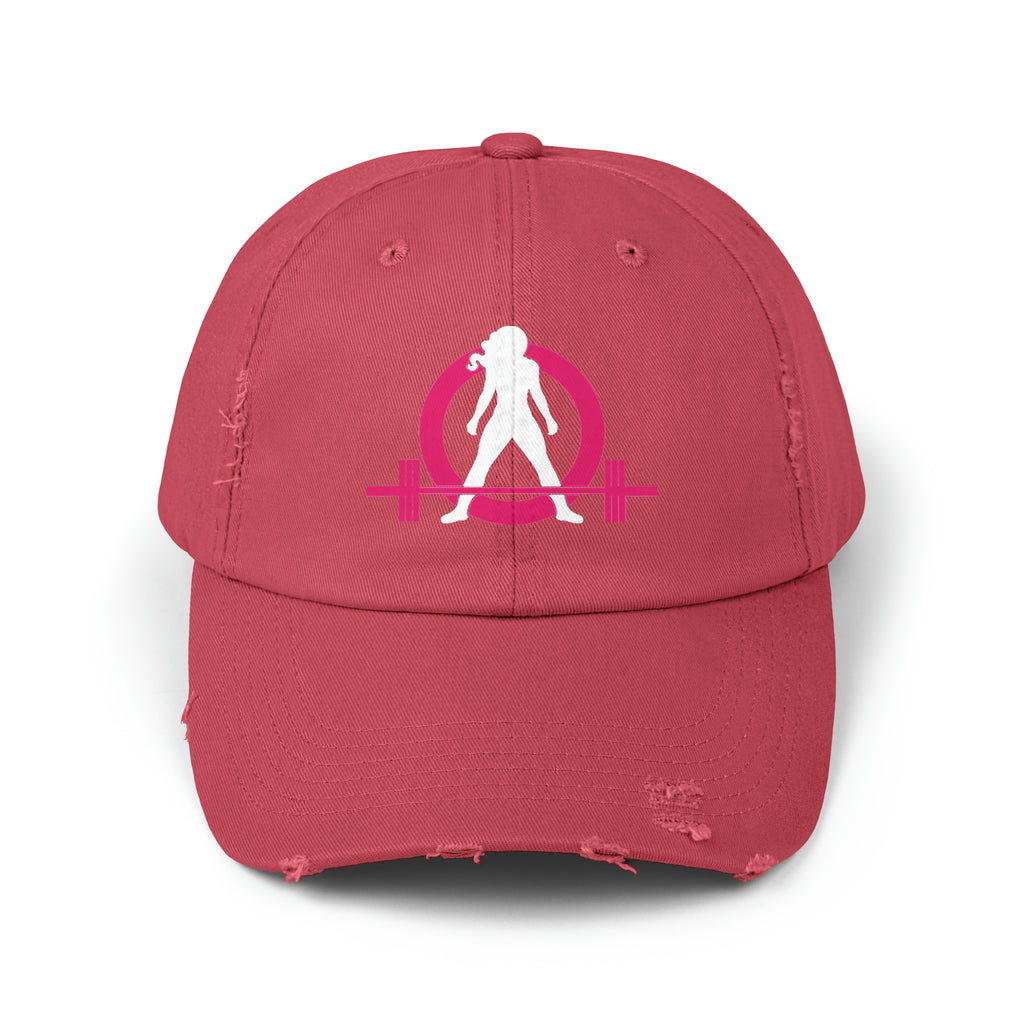 Unisex Distressed Cap - Classic Color Logo