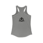 ALL I NEED IS Coffee and a Barbell - Women's Ideal Racerback Tank - Dark Logo - Front & Back