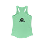 ALL I NEED IS Coffee and a Barbell - Women's Ideal Racerback Tank - Dark Logo - Front & Back