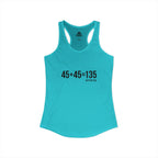45 + 45 = 135 - Women's Ideal Racerback Tank