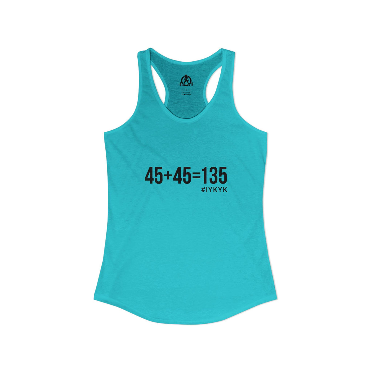 45 + 45 = 135 - Women's Ideal Racerback Tank