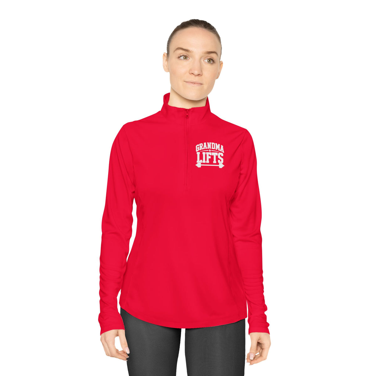 Grandma Lifts - Ladies Quarter-Zip Athletic Pullover