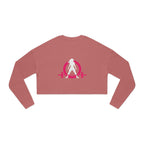 Women's Cropped Sweatshirt - Classic Logo - Plain Back