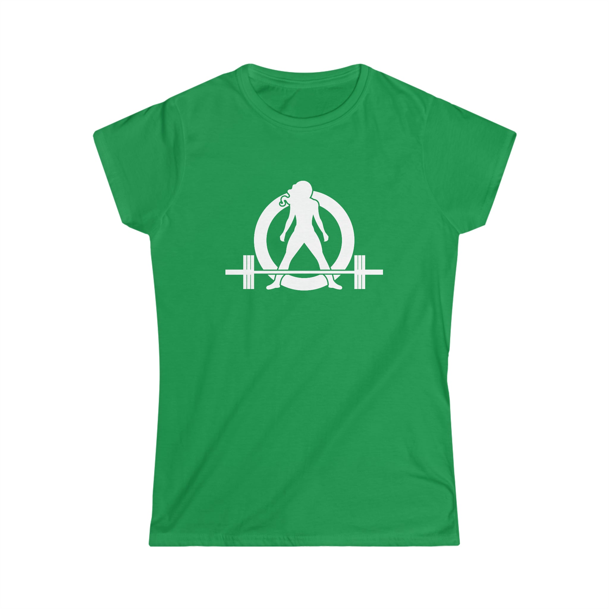 Iron Sharpens Iron - Women's Softstyle Tee - White Logo Print on Front & Back
