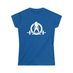 Iron Sharpens Iron - Women's Softstyle Tee - White Logo Print on Front & Back