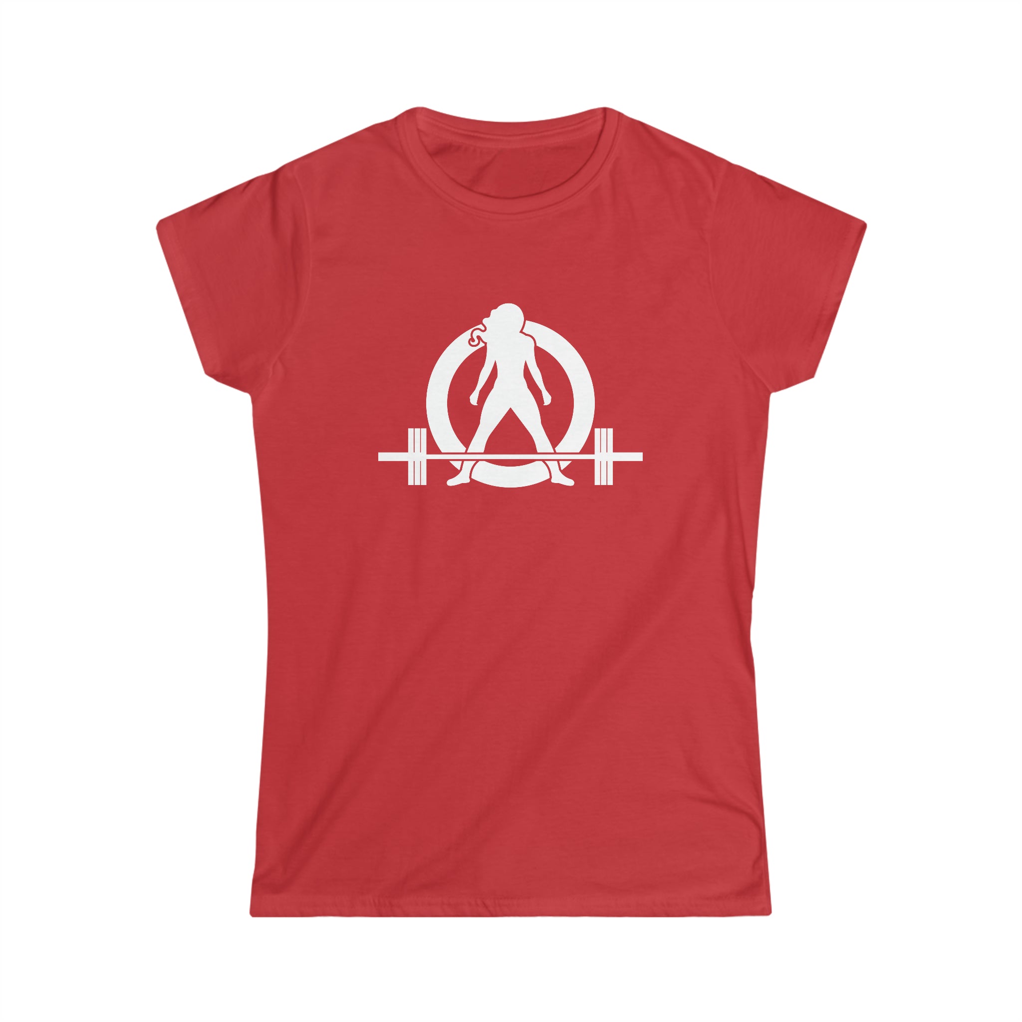 Iron Sharpens Iron - Women's Softstyle Tee - White Logo Print on Front & Back