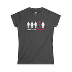 Dare To Be Different - Flex - Women's Softstyle Tee - Logo on Front - Plain Back
